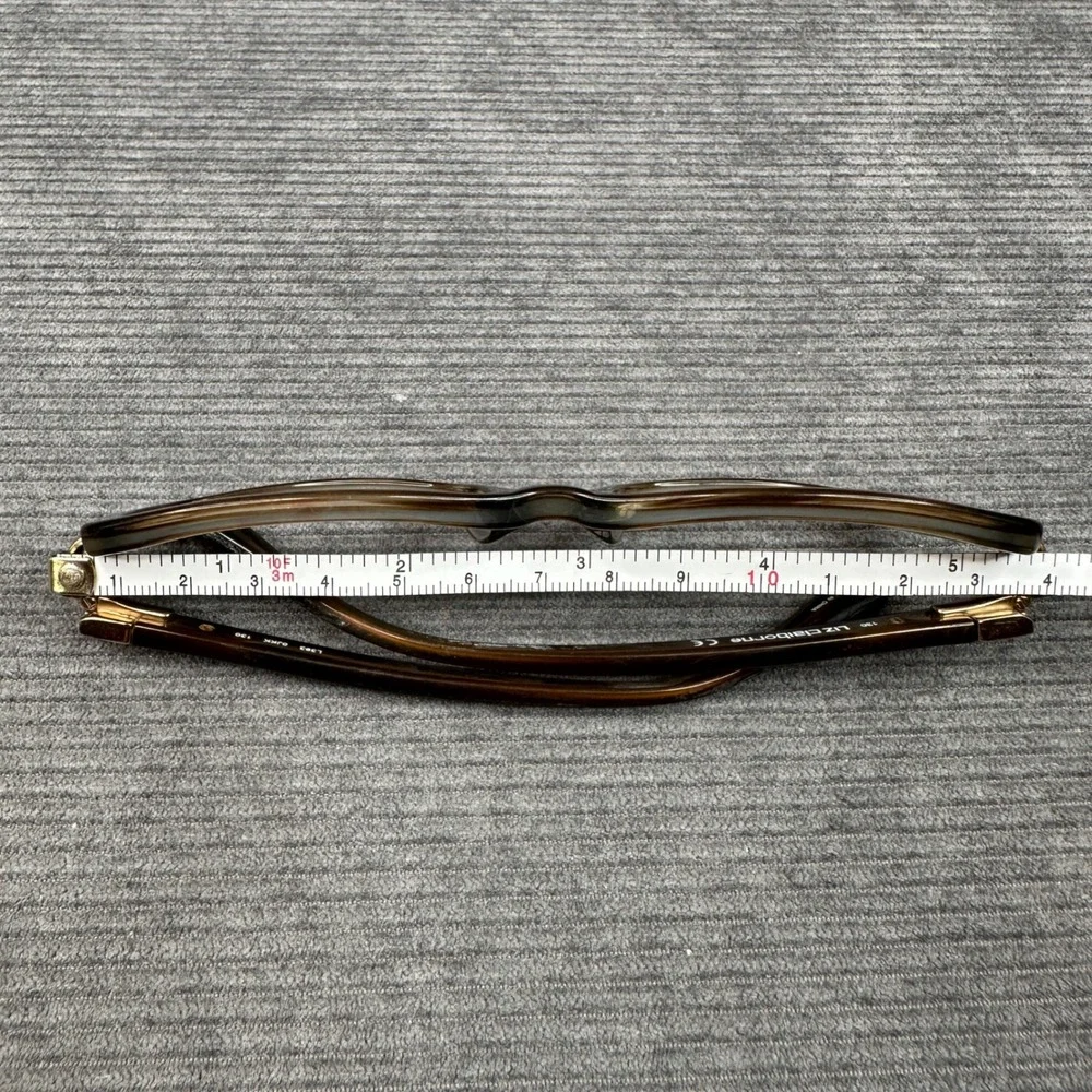 Liz Claiborne L393 0JKK‎ Brown Ombre Rectangular Y2k Eyeglasses Frames 130mm